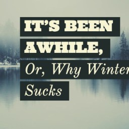 It’s Been Awhile, Or Why Winter Sucks